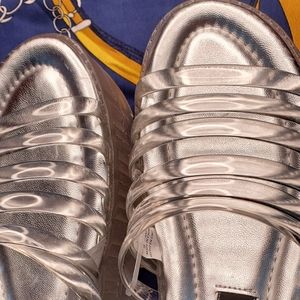 ZARA CHUNKY PLATFORM SANDALS